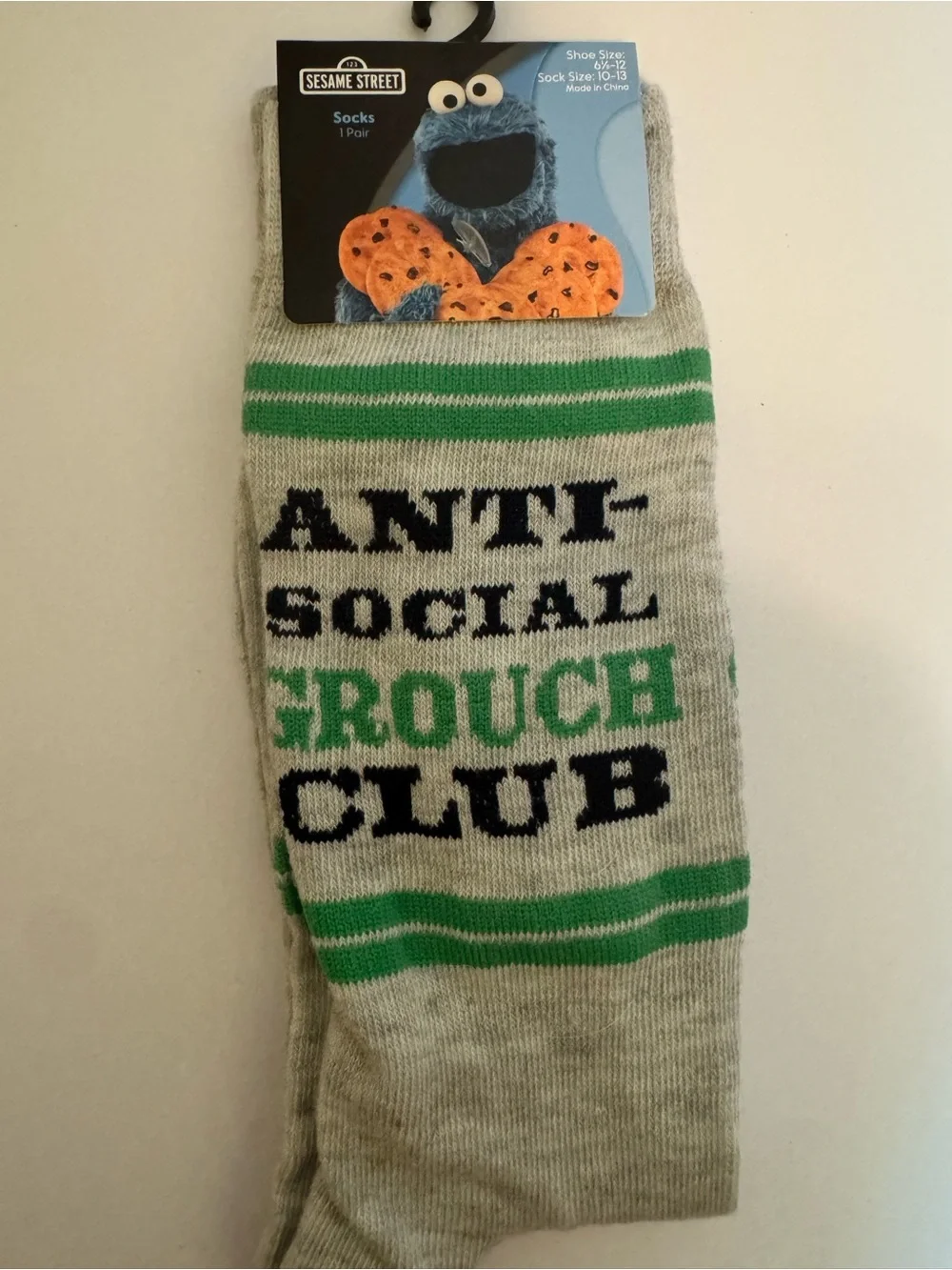 2 Pairs of Sesame Street branded Socks